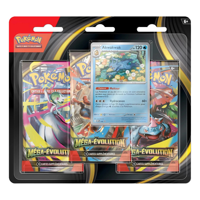 Tripack Akwakwak ME01 - Mega Evolution