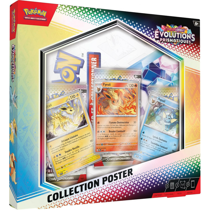 Coffret collection Poster EV 8.5 Évolutions Prismatiques - Pokémon JCC Janvier 2025
